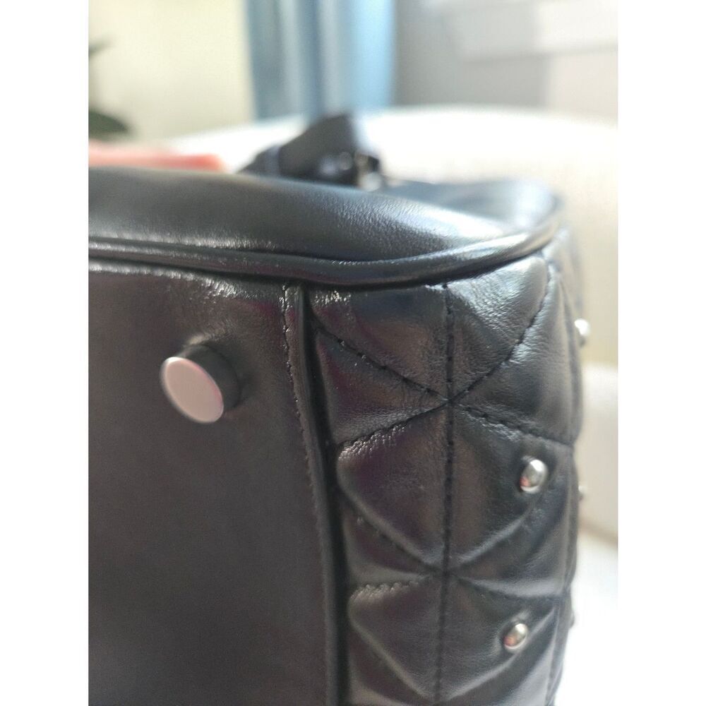 Saint Laurent Studded Leather Crossbody Satchel Bag - Picture 12 of 16